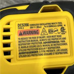 AS-IS DEWALT 20V MAX XR Cordless Brushless 3-Speed Oscillating Multi Tool Kit