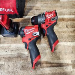 HOUSTON LOCATION - AS - IS Milwaukee 2 Tool Combo Kit W/ (2) Battery & Charger