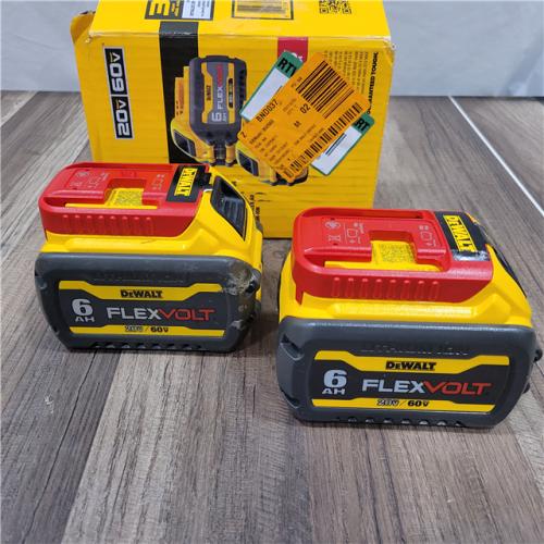 AS-IS DEWALT FLEXVOLT 20V/60V MAX Lithium-Ion 6.0Ah Battery Pack (2 Pack)