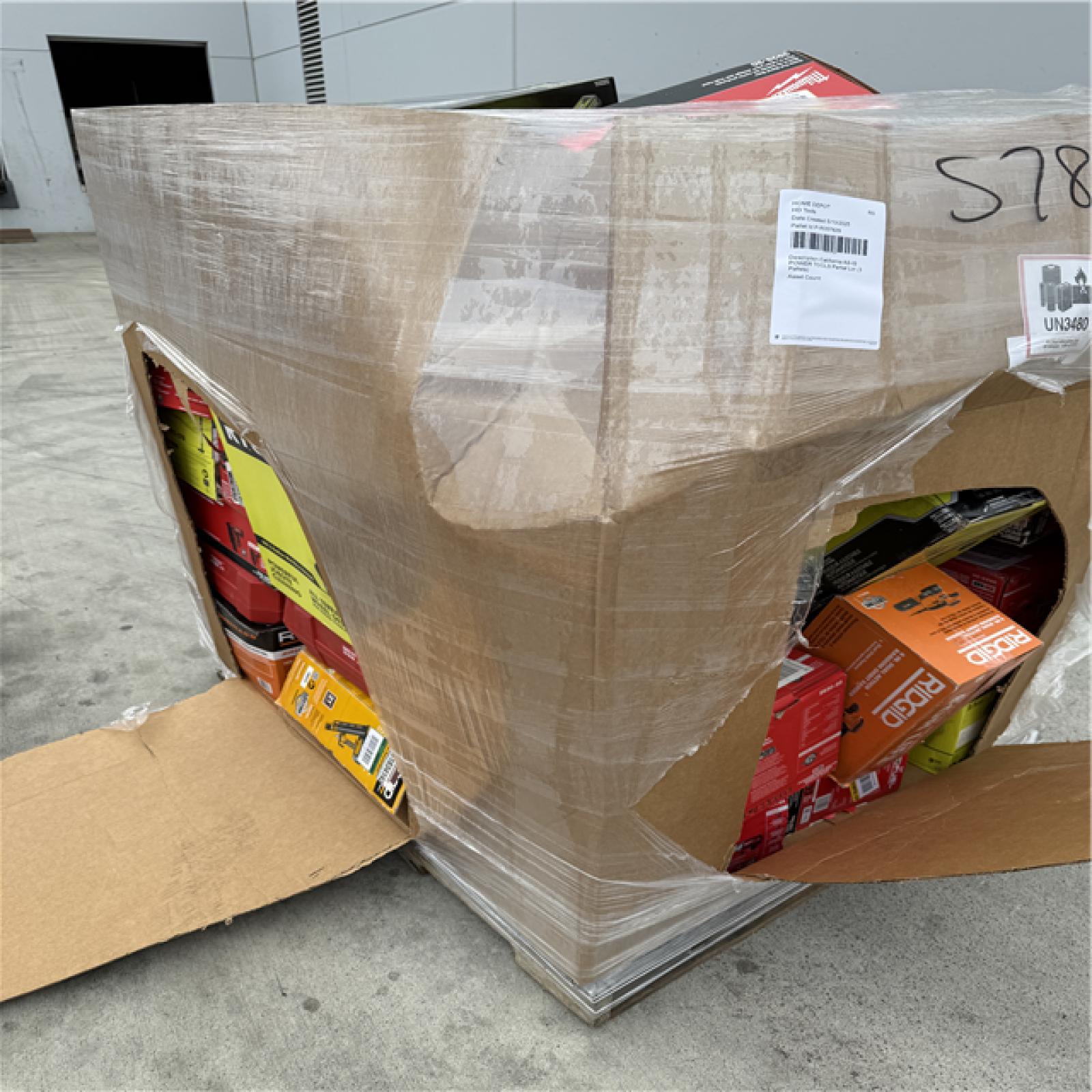 California AS-IS POWER TOOLS Partial Lot (3 Pallets)