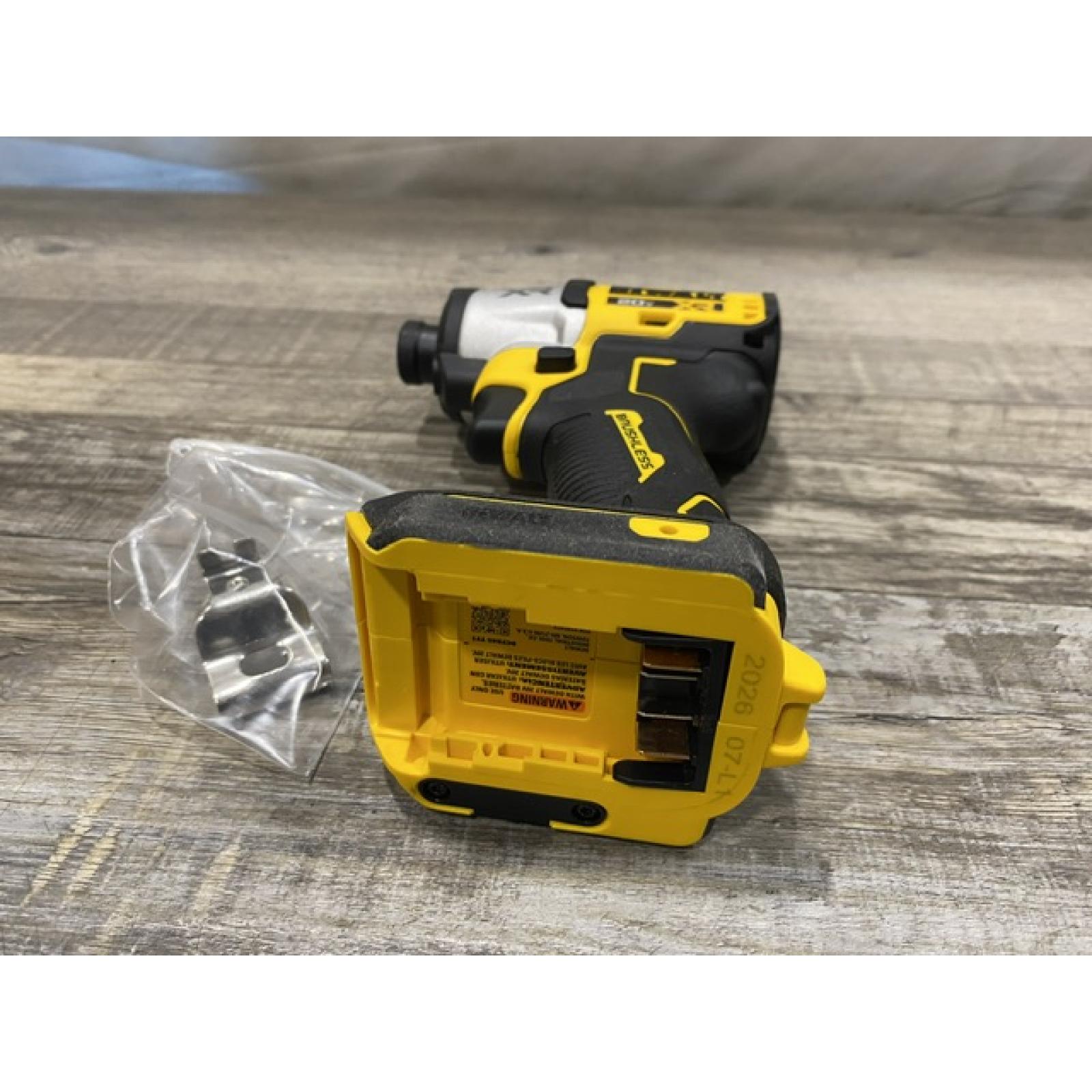 AS-IS DEWALT 20-Volt Maximum XR Cordless Brushless 1/4 in. 3-Speed Impact Driver (Tool-Only)