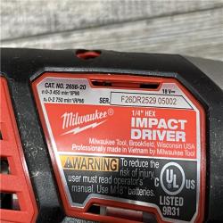 AS-IS Milwaukee 18V Lithium-Ion Cordless Drill Driver/Impact Driver Combo Kit