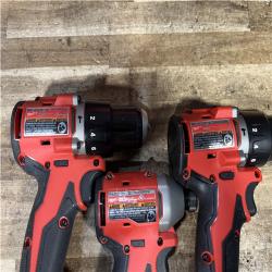 Houston Location AS-IS Milwaukee Drill Drivers and Impact Driver and Batteries QTY/2 with Charger