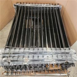 Phoenix Fencer Wire 6 ft. x 6 ft. Heavy-Duty Steel Spaced Bar Pointed Pinnacle Flat Metal Fence Panel (20-Panels)