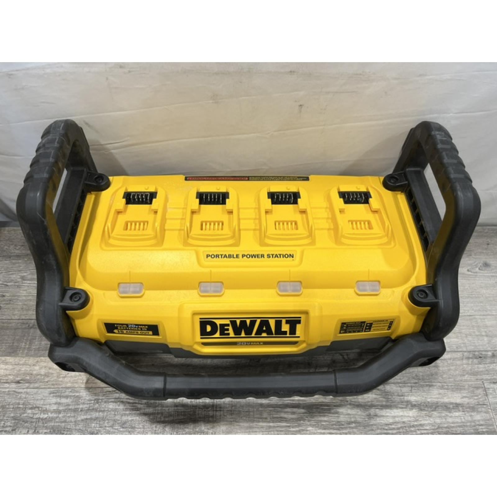 AS-IS DEWALT 1800 Watt Portable Power Station and 20V/60V MAX Lithium-Ion Battery Charger