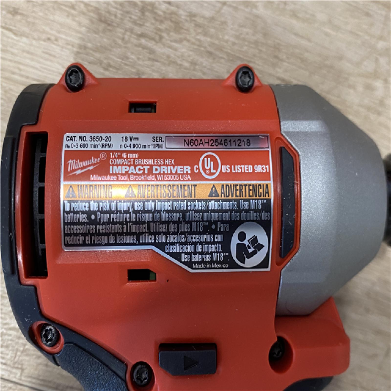 AS-IS Milwaukee 18V Lithium-Ion Brushless Cordless Compact Drill/Impact Combo Kit