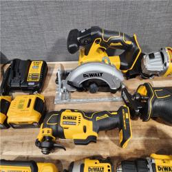 HOUSTON LOCATION - AS-IS (APPEARS LIKE NEW) DEWALT 20V Lithium-Ion Cordless 8-Tool Combo Kit