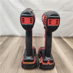 AS-IS- Milwaukee 18V Cordless Brushed 2-Tool Drill/Driver and Impact Driver Kit