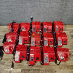 HOUSTON LOCATION - AS-IS MILWAUKEE BATTERY CHARGER PACK QTY - 15