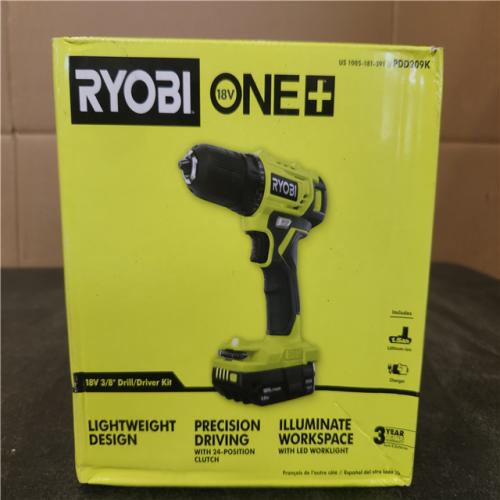 Phoenix NEW RYOBI ONE+ 18V Cordless 3/8 in. Drill/Driver Kit with Compact Battery and Charger SEALED