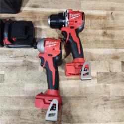HOUSTON LOCATION - AS - IS Milwaukee 2 Tool Combo Kit W/ (2) Battery & Charger
