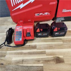 HOUSTON LOCATION - AS-IS (APPEARS LIKE NEW) Milwaukee 2904-22 Hammer Drill Driver Kit with Batteries  Charger & Tool Case  Red