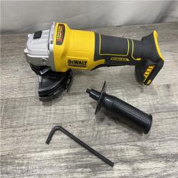 AS-IS DEWALT 20V MAX Cordless Brushless 4-1/2 in. Angle Grinder with Paddle Switch (Tool Only)