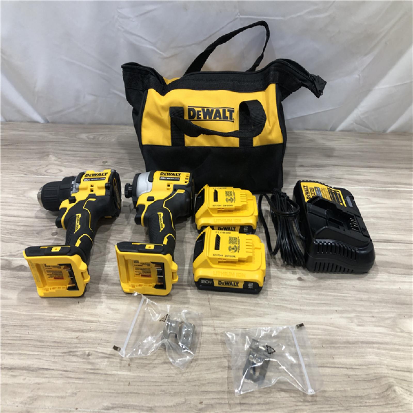 AS-IS DEWALT ATOMIC 20-Volt MAX Lithium-Ion Cordless Combo Kit
