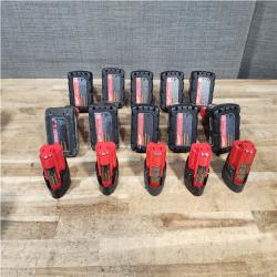 Houston Location Milwaukee Batteries QTY/15