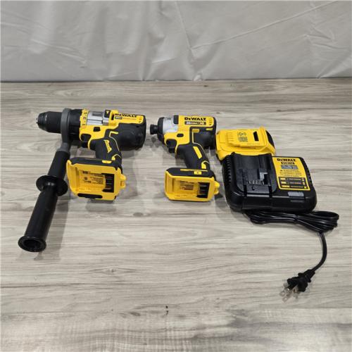 DEWALT 20V MAX Cordless Brushless Hammer Drill/Driver 2 Tool Combo Kit with FLEXVOLT ADVANTAGE