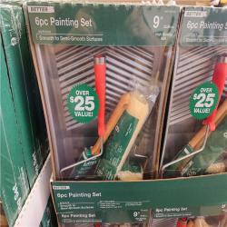 Phoenix NEW 6-Piece Plastic Tray/High-Density Polyester Knit Paint Applicator Kit Pallet (90-Boxes)