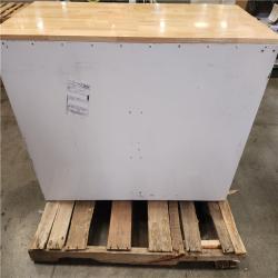 Phoenix LIKE NEW Husky Tool Storage 46 in. W x 18 in. D 9-Drawer Gloss White Mobile Workbench Cabinet