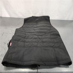 AS-IS- Milwaukee Men's Large M12 12-Volt Lithium-Ion Cordless Axis Black Heated Vest Kit