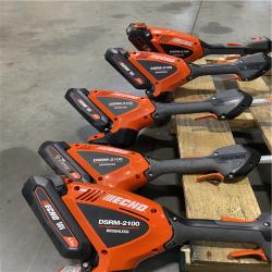 DALLAS LOCATION- LIKE NEW!- ECHO 56V 16 in. Brushless Cordless Battery Straight Shaft String Trimmer with Speed-Feed Head Kit (5 UNITS)