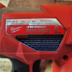 HOUSTON LOCATION - AS-IS Milwaukee  FUEL 12-Volt Lithium-Ion Brushless Cordless 18-Gauge 1-1/2 in. Compact Brad Nailer (Tool Only)