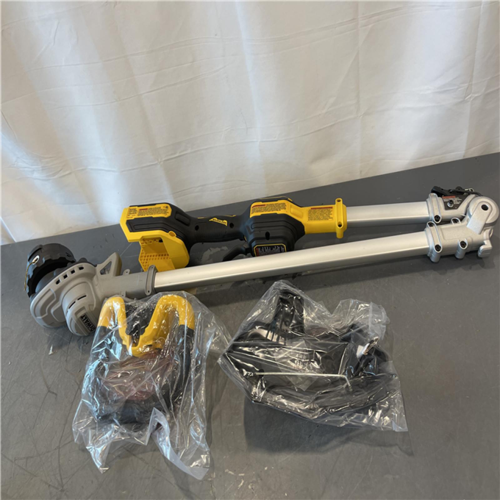 AS-IS - DEWALT 20V MAX 14 in. Brushless Cordless Battery Powered Foldable String Trimmer