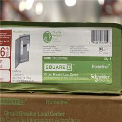 DALLAS LOCATION- Square D Homeline 200 Amp 8-Space 16-Circuit Outdoor Main Breaker Electrical Panel PALLET-(42 UNITS)