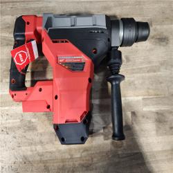 HOUSTON LOCATION - AS-IS (APPEARS LIKE NEW) Milwaukee M18 FUEL ONE-KEY 18V Lithium-Ion Brushless Cordless 1-3/4 in. SDS-MAX Rotary Hammer with Two 12.0 Ah Battery