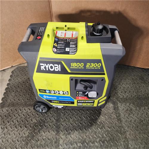 HOUSTON LOCATION - AS-IS RYOBI 2,300-Watt Recoil Start Bluetooth Super Quiet Gasoline Powered Digital Inverter Generator with CO Shutdown Sensor