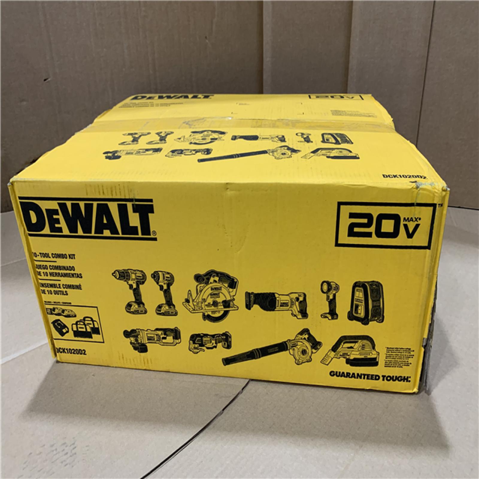 New - DEWALT 20V MAX Lithium-Ion Brushed Cordless (10-Tool) Combo Kit