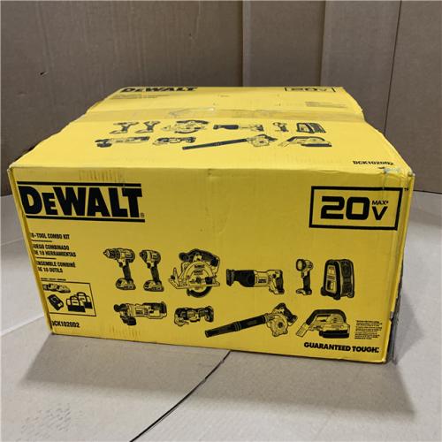 New - DEWALT 20V MAX Lithium-Ion Brushed Cordless (10-Tool) Combo Kit