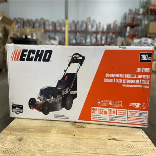 DALLAS LOCATION- AS-IS ECHO 21 in.190 cc Gas 3-in-1 Dual Blade RWD Self-Propelled Lawn Mower