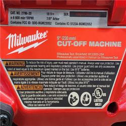 HOUSTON LOCATION - AS-IS Milwaukee FUEL ONE-KEY 18V Lithium-Ion Brushless Cordless 9 in. Cut Off Saw (Tool-Only)