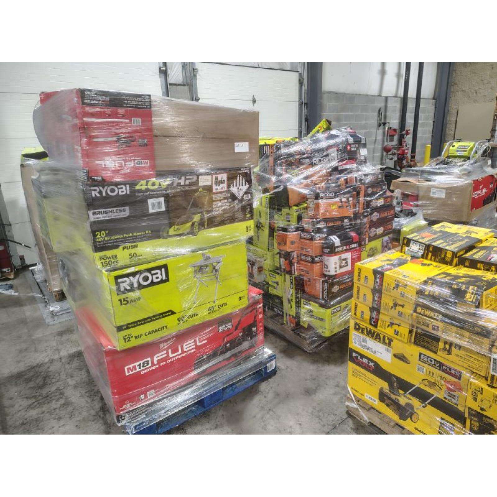 Pittston Location As-Is Power Tools Partial Truckload (10 Pallets) 8211--A