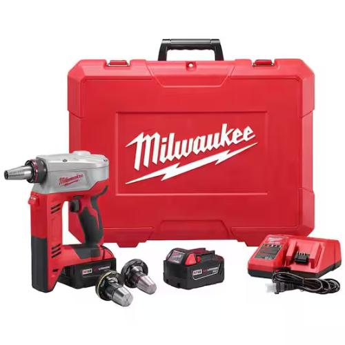 NEW! - Milwaukee M18 18-Volt Lithium-Ion Cordless 3/8 in. to 1-1/2 in Expansion Tool Kit with 3 Heads  Two 3.0Ah Batteries