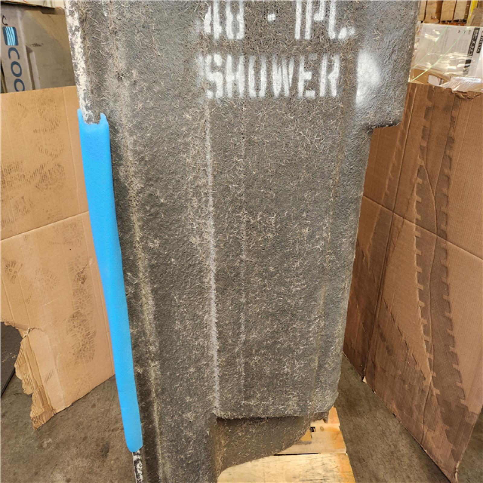 Phoenix NEW Aquatic Everyday AcrylX 48 in. x 35 in. x 72 in. 1-Piece Shower Stall with 2 Seats and Center Drain in White