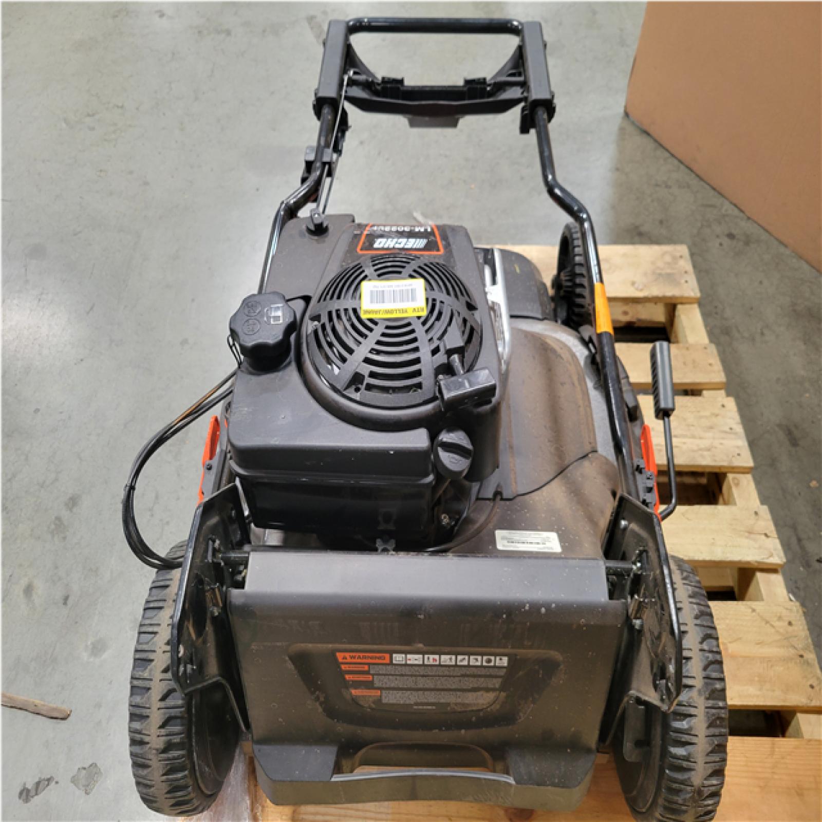CALIFORNIA AS-IS ECHO 30 in. 223 CC Briggs and Stratton Gas 3-in-1 Dual Twin Blade RWD Self-Propelled Wide Area Lawn Mower (NO BAG)