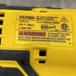 AS-IS DEWALT Atomic 20V Max Lithium-Ion Brushless Cordless Compact 1/4 in. Impact Driver Kit