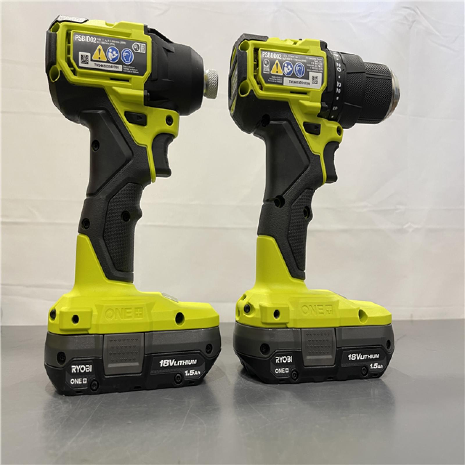 AS-IS - ONE+ HP 18V Brushless Cordless Compact 1/2 in. Drill and Impact Driver Kit
