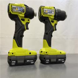 AS-IS - ONE+ HP 18V Brushless Cordless Compact 1/2 in. Drill and Impact Driver Kit