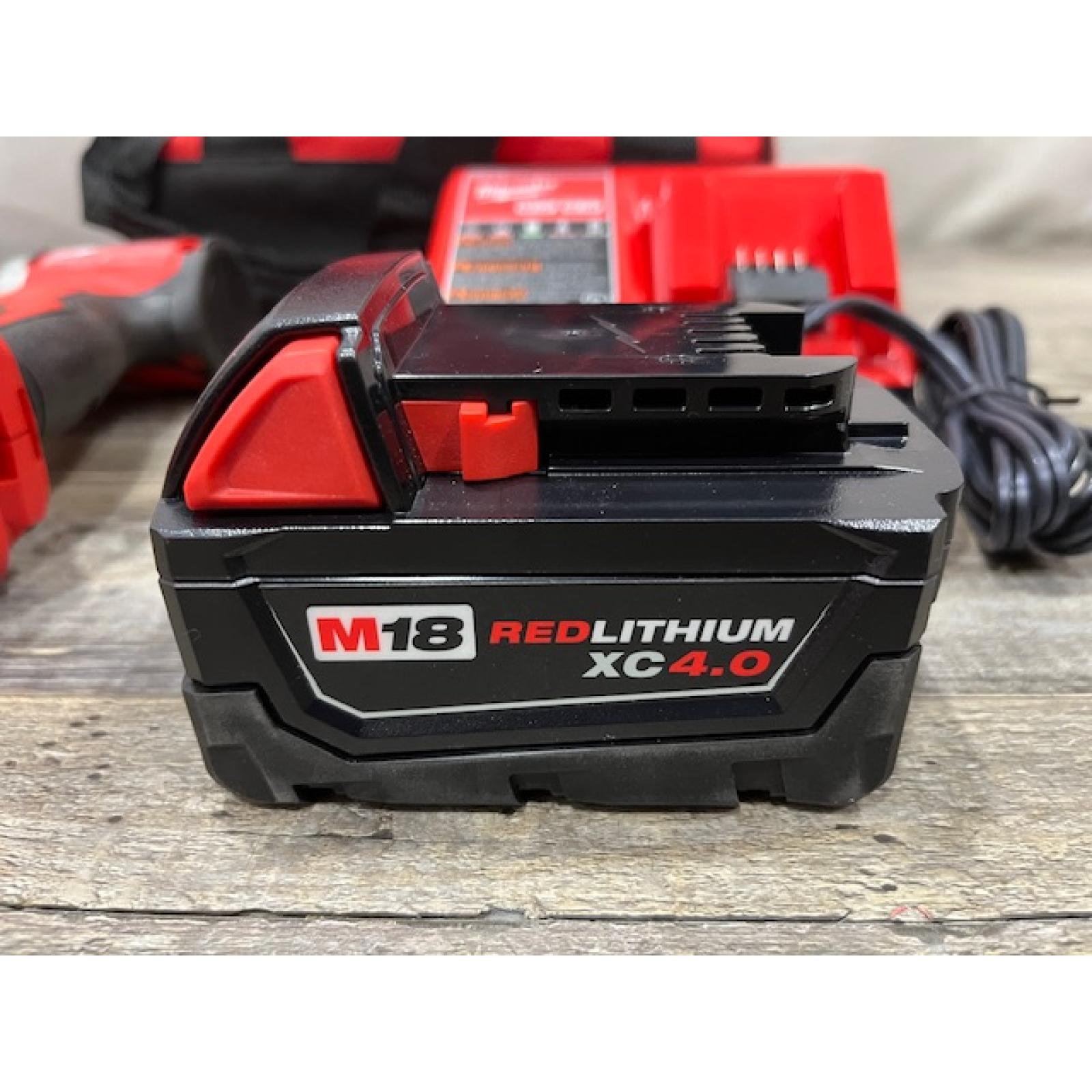 AS-IS Milwaukee 18V Lithium-Ion Compact Brushless Cordless 1/4 in. Impact Driver Kit