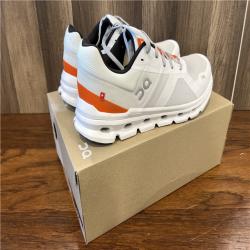 NEW! On Men's Cloudrunner Shoes in Undyed/White/Flame | Size: 10 Width: 2E | Fit2Run