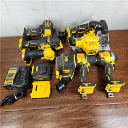 AS-IS DEWALT 20-Volt MAX Lithium-Ion Brushless Cordless (7-Tool) Combo Kit