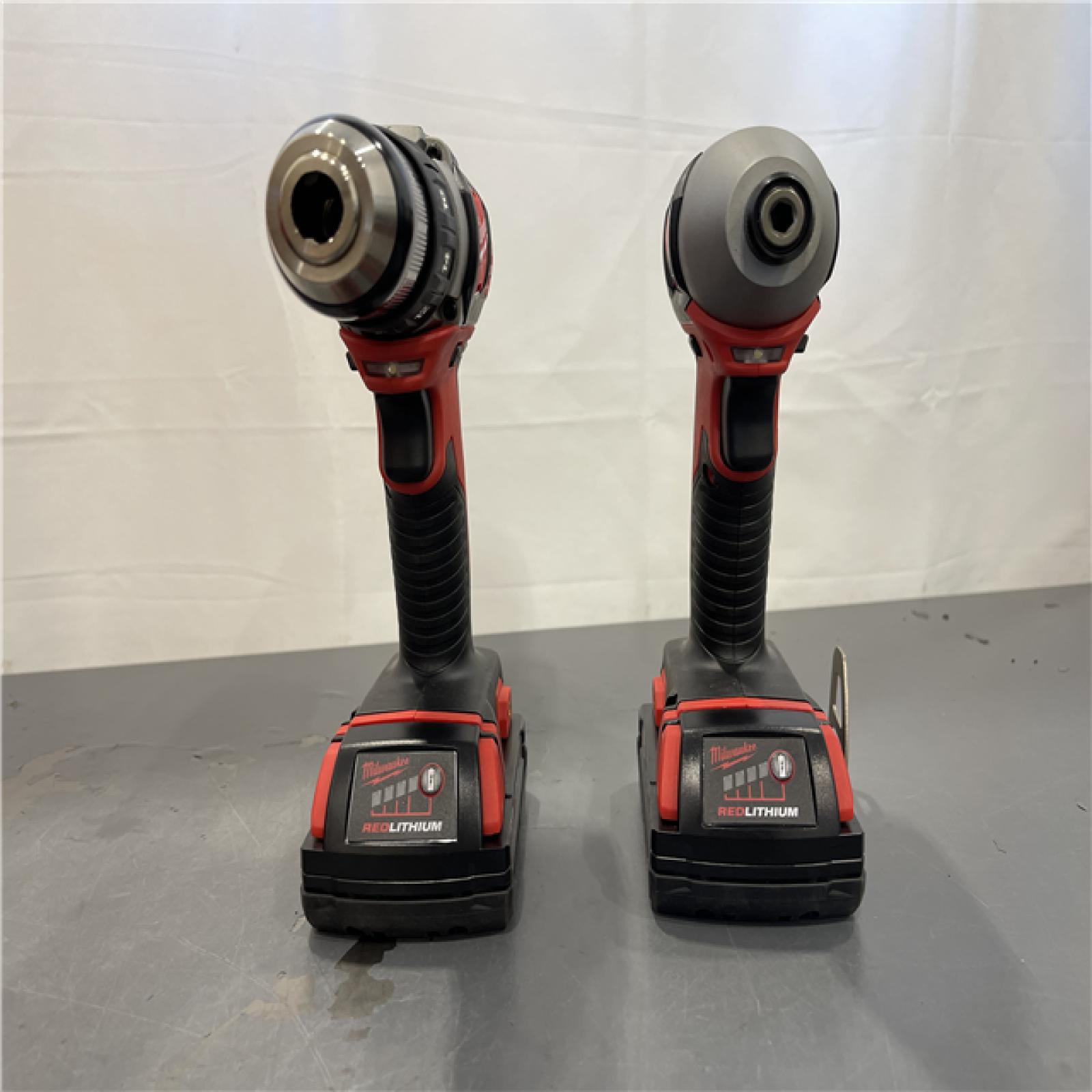 AS-IS - Milwaukee M18 18V Cordless Drill Driver/ Impact Driver High Combo Kit