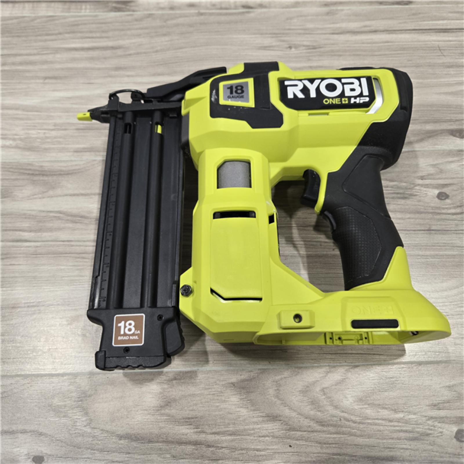 AS-IS RYOBI ONE+ HP 18V 18-Gauge Brushless Cordless AirStrike Brad Nailer (Tool Only)