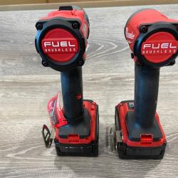 AS-IS Milwaukee FUEL 18V Lithium-Ion Brushless Cordless Hammer Drill and Impact Driver Combo Kit