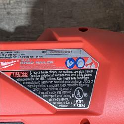 Houston Location AS-IS Milwaukee FUEL 18-Volt Lithium-Ion Brushless Cordless Gen II 18-Gauge Brad Nailer (Tool-Only)