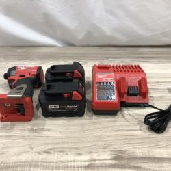 AS-IS Milwaukee 2953-22 M18 FUEL 1/4 Hex Impact Driver Kit