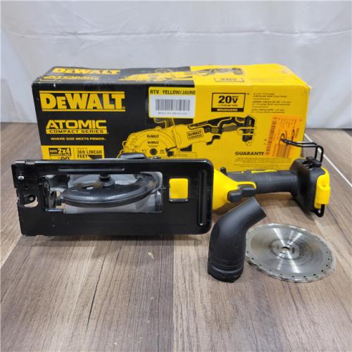 AS-IS  DEWALT ATOMIC 20V MAX Cordless Brushless 4-1/2 in. Circular Saw (Tool Only)