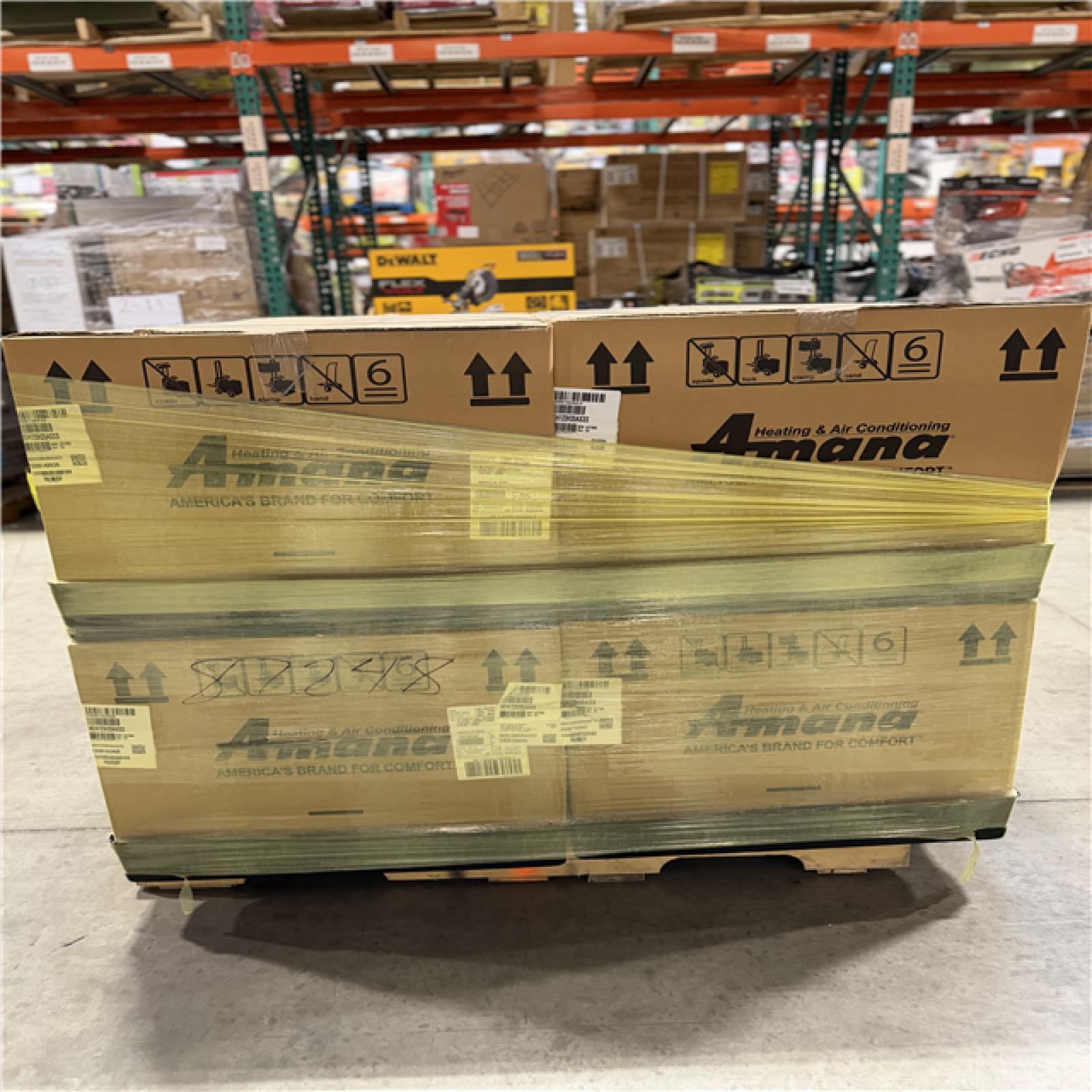 DALLAS LOCATION - AMANA HEATING AND AIRCONDITIONING PALLET -(4 UNITS)